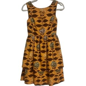 Anthropologie Vintage Nadinoo Fluers Hydrangea Flor Dress | 0 |